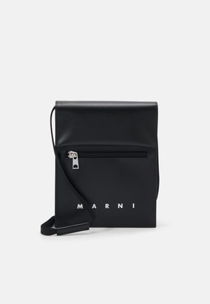 Marni POUCH ON STRAP UNISEX - Kézitáska - black