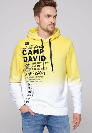 DIP DYE MIT ARTWORKS - Jersey con capucha - light lime