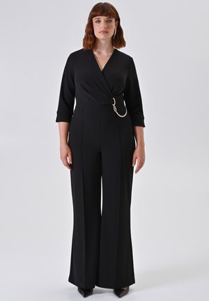 CON FIBBIA E CATENA DORATA - Jumpsuit - black