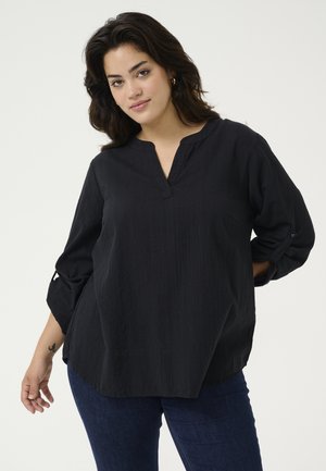 Kaffe Curve LENE SOLID  - Blouse - black deep