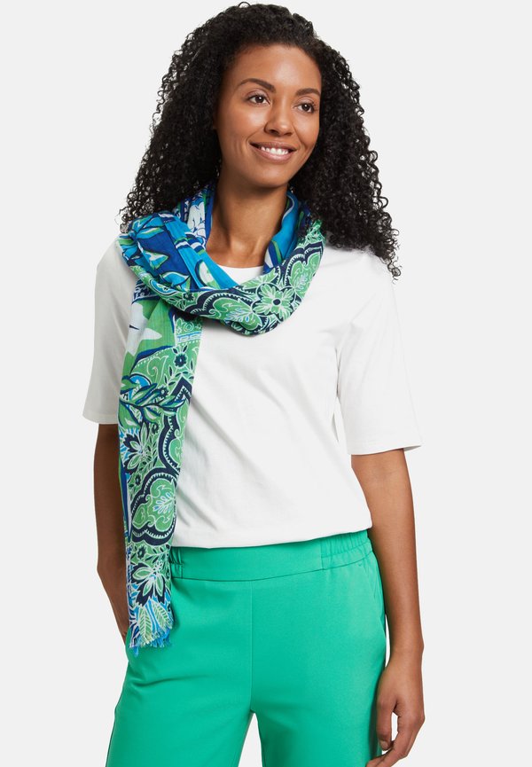 SOMMER MIT AUFDRUCK - Schal - blau grün