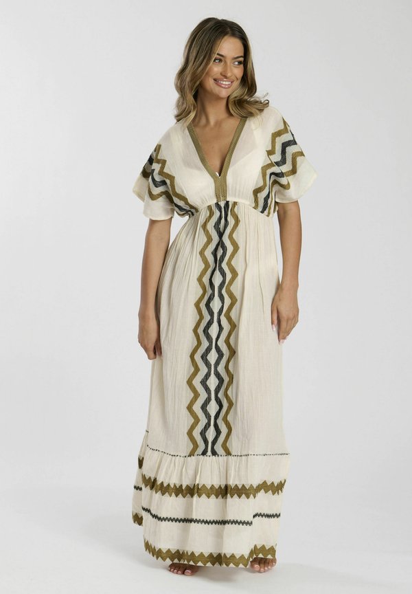 V NECK  - Strandaccessoire - cream