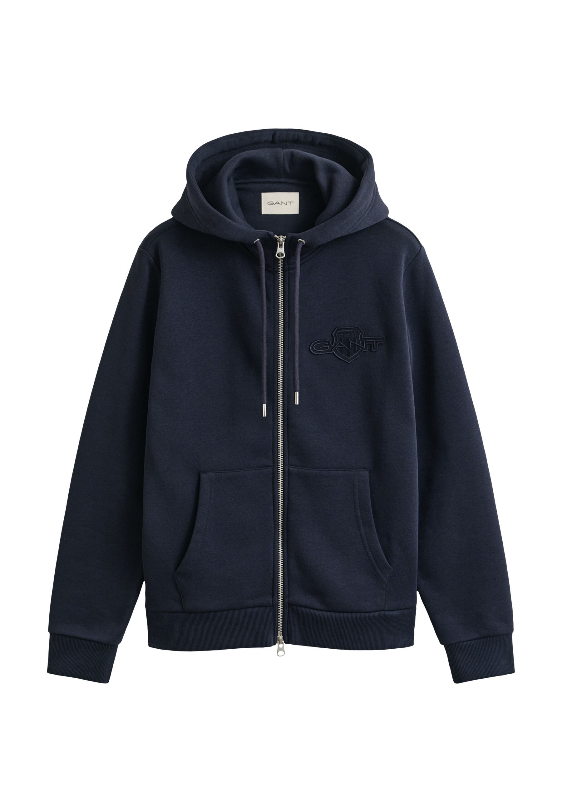GANT Mikina na zip - evening blue