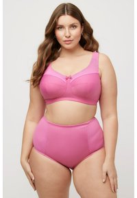 Ulla Popken COMFORT KELLY STRUCTUUR CUP C-H - Triangel BH - pink