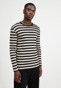 Mads Nørgaard MIDI RIB TOBIAS TEE  - Camiseta de manga larga - seneca rock/black