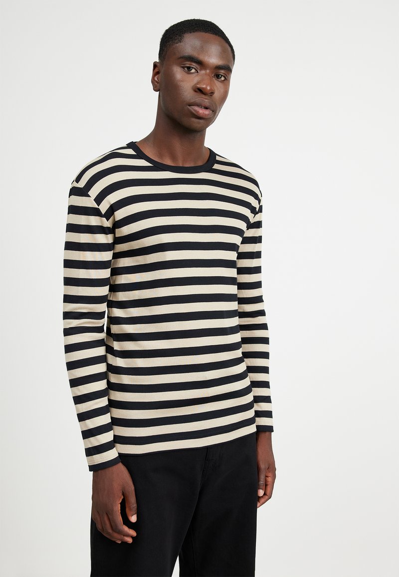 Mads Nørgaard MIDI RIB TOBIAS TEE  - Camiseta de manga larga - seneca rock/black