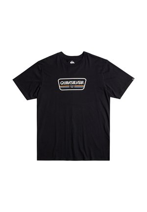 Quiksilver RANGE LIFE FRONT SS - T-shirt print - black