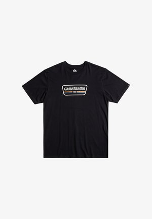 Quiksilver RANGE LIFE FRONT SS - T-shirt print - black