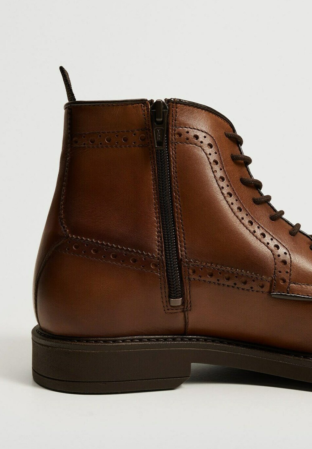 Mango BOTINPIC - Botines con cordones - mittelbraun/marrón - Zalando.es