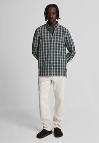 Lyle & Scott WASHED CHECK - Camicia - x argyle teal  mid grey marl