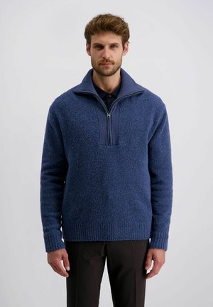 Strickpullover - blau