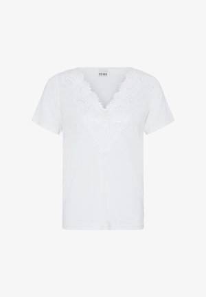ICHI, IHLIKE SHORT SLEEVE - Trükipildiga T-särk - cloud dancer