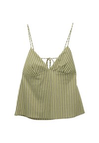 STRAPPY STRIPED   - Blouse - green