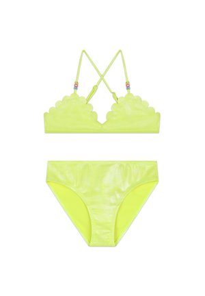 2 PIÈCES SET - Maillot de bain - jaune fluo