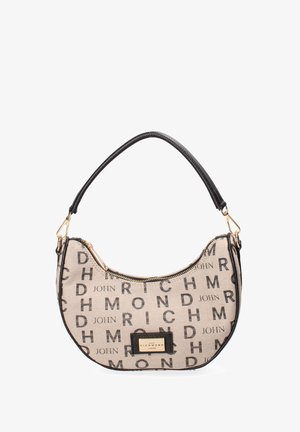 John Richmond Handtas - beige and black and gold