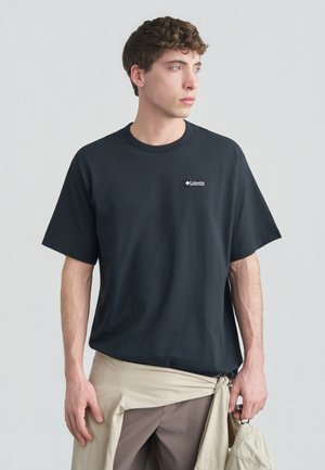 HEAVYWEIGHT BACK GRAPHIC TEE - Nyomott mintás póló - black