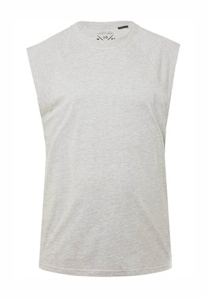 JP1880, DROPPED SHOULDERS BACK ROUND NECK - Top - dark gray melange
