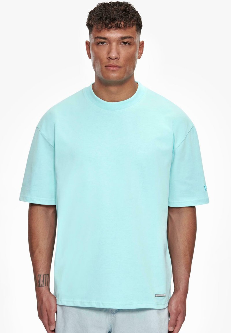 Bazix Republiq - DROPSIZE SUPER HEAVY BLANK - Camiseta básica - turquoise, Ampliar