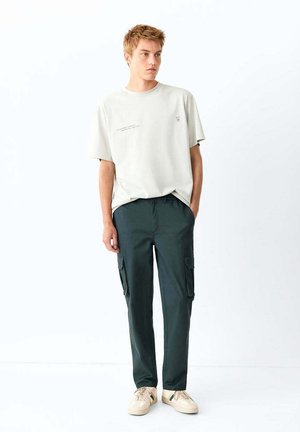 Mango Kids, TEEN - Pantalones cargo - teal
