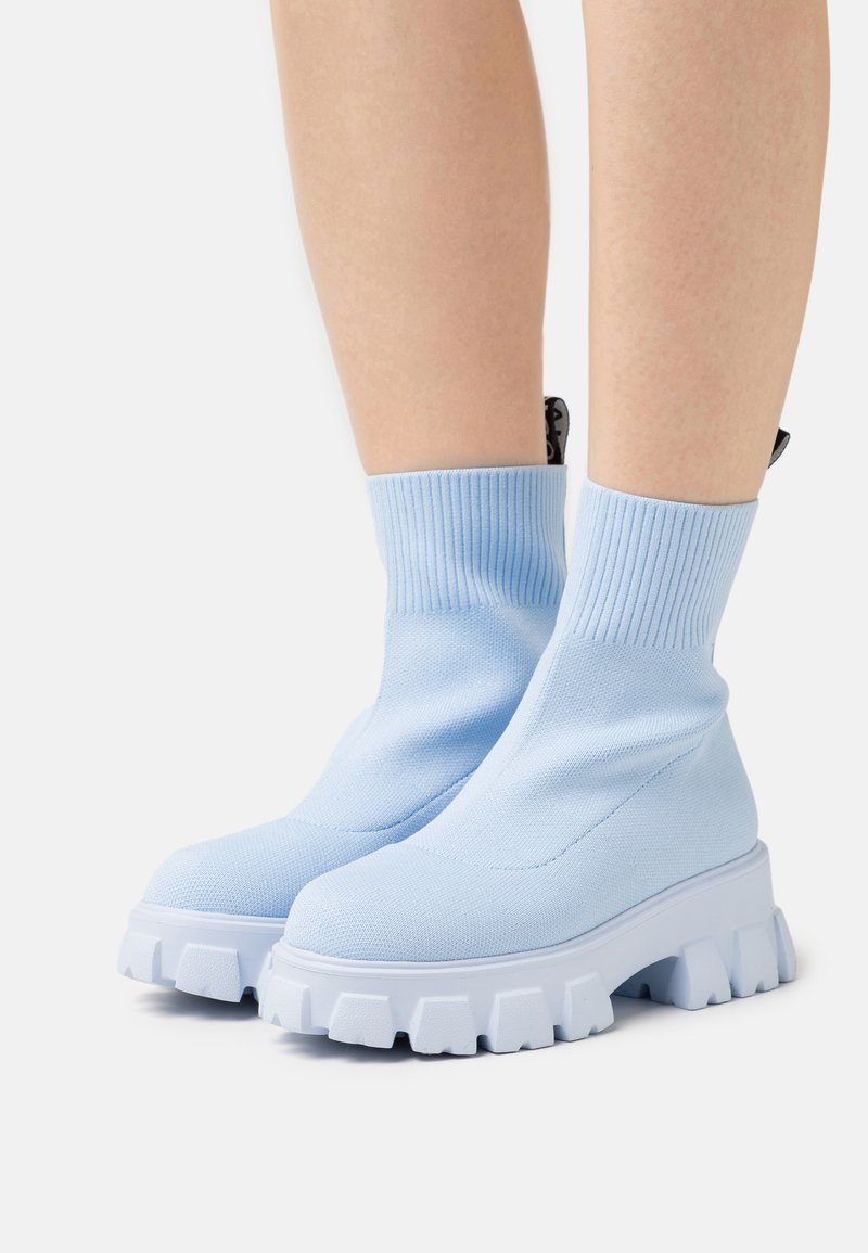 Bianco BIAPRIMA SOCK BOOT Platform ankle boots light blue Zalando.ie