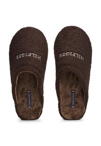 Tommy Hilfiger WARM CURLY - Slippers - dark coffee