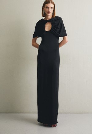 Et Ochs RUCHED CAPELET GOWN - Φόρεμα από ζέρσεϊ - black