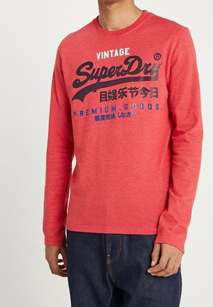 Langærmet T-shirt - red