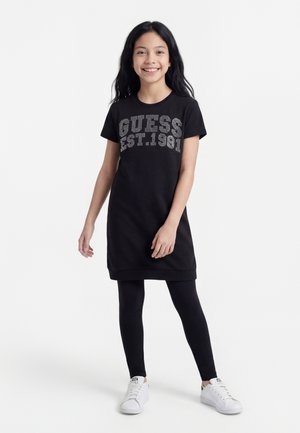 Guess JUNIOR DRESS - Φόρεμα από ζέρσεϊ - jet black