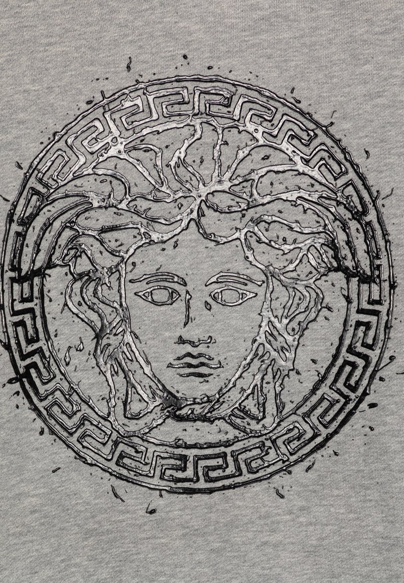 Versace MEDUSA SPLASH PRINT UNISEX Felpa con cappuccio melange