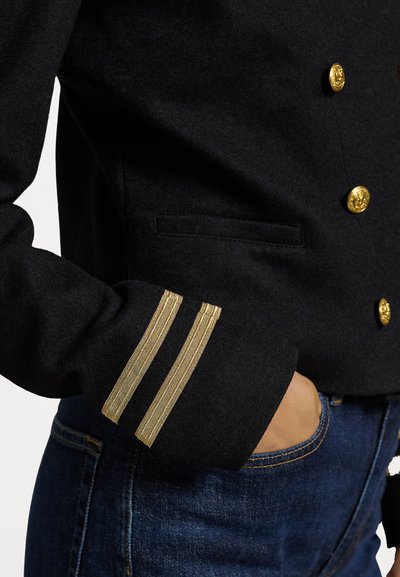 Polo Ralph Lauren SOUTACHE TRIM SURPLUS INTERLOCK BLAZER - Blejzer - black
