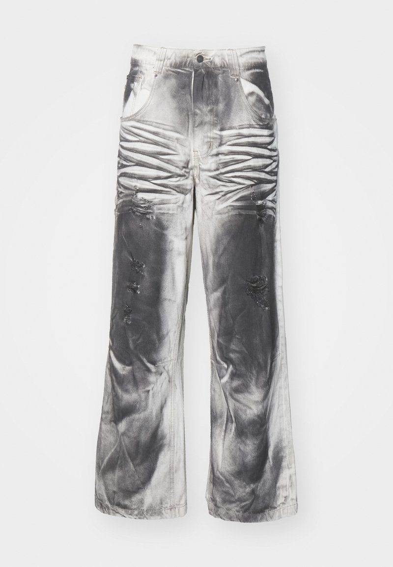Jaded London WATERCOLOUR STRAIGHT LEG UNISEX - Loose Jeans - cream 
