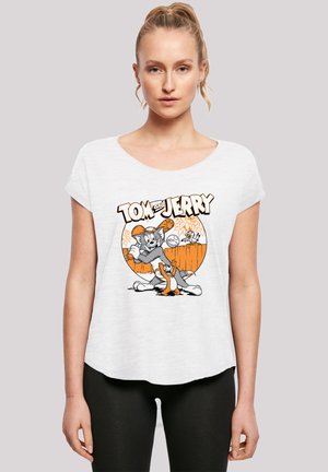 LONG CUT TOM AND JERRY TV SERIE PLAY BASEBALL - Print T-shirt - white