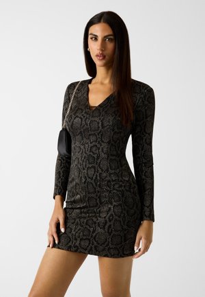 ANIMALIER-MINI - Etuikleid - mehrfarbig goldenfarbe