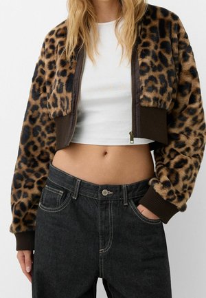 Bershka, Veste polaire - dark brown