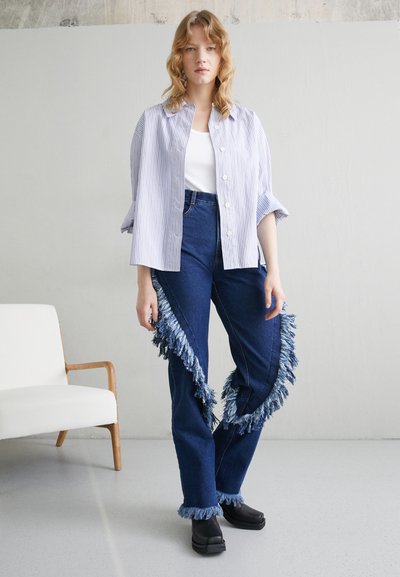 Ksenia Schnaider COWBOY PANTS - Straight leg jeans - vintage denim mixed colour