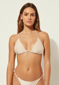 Calzedonia GOLDEN GLEAM - Bikini-Top - elfenbein c golden gleam coco white