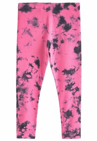 Next ANIMAL PRINT - Leggings - Byxor - pink black tie dye
