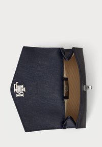 Lauren Ralph Lauren CROSSHATCH LEATHER SMALL FARRAH SATCHEL - Sac à main - navy