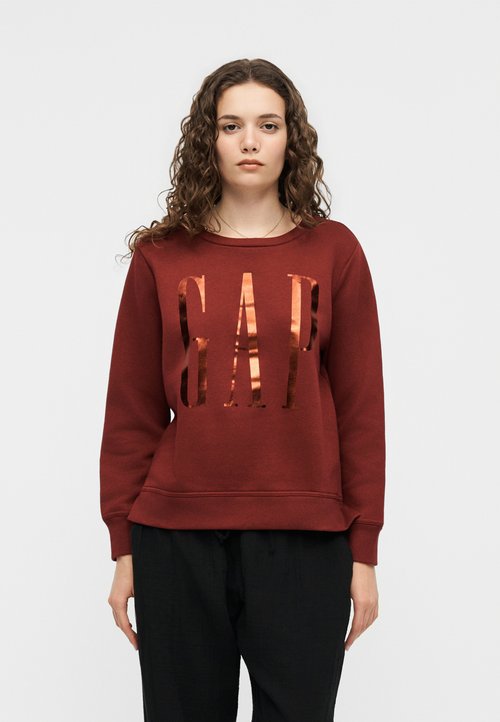 GAP Sweat à capuche - dark red/rouge foncé - (Seconde main