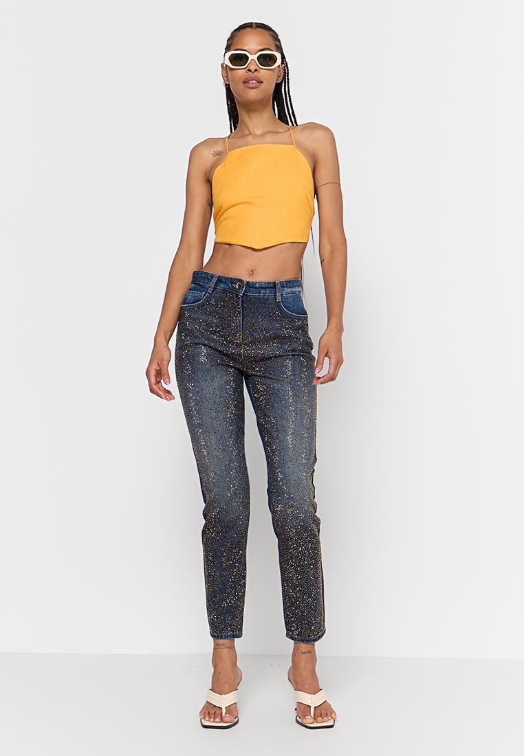 PATRIZIA PEPE Slim fit jeans donkerblauw PATRIZIA PEPE Slim fit jeans donkerblauw