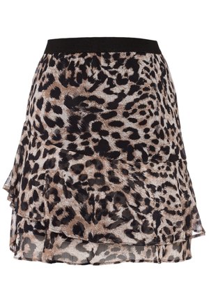 Falda acampanada - brown