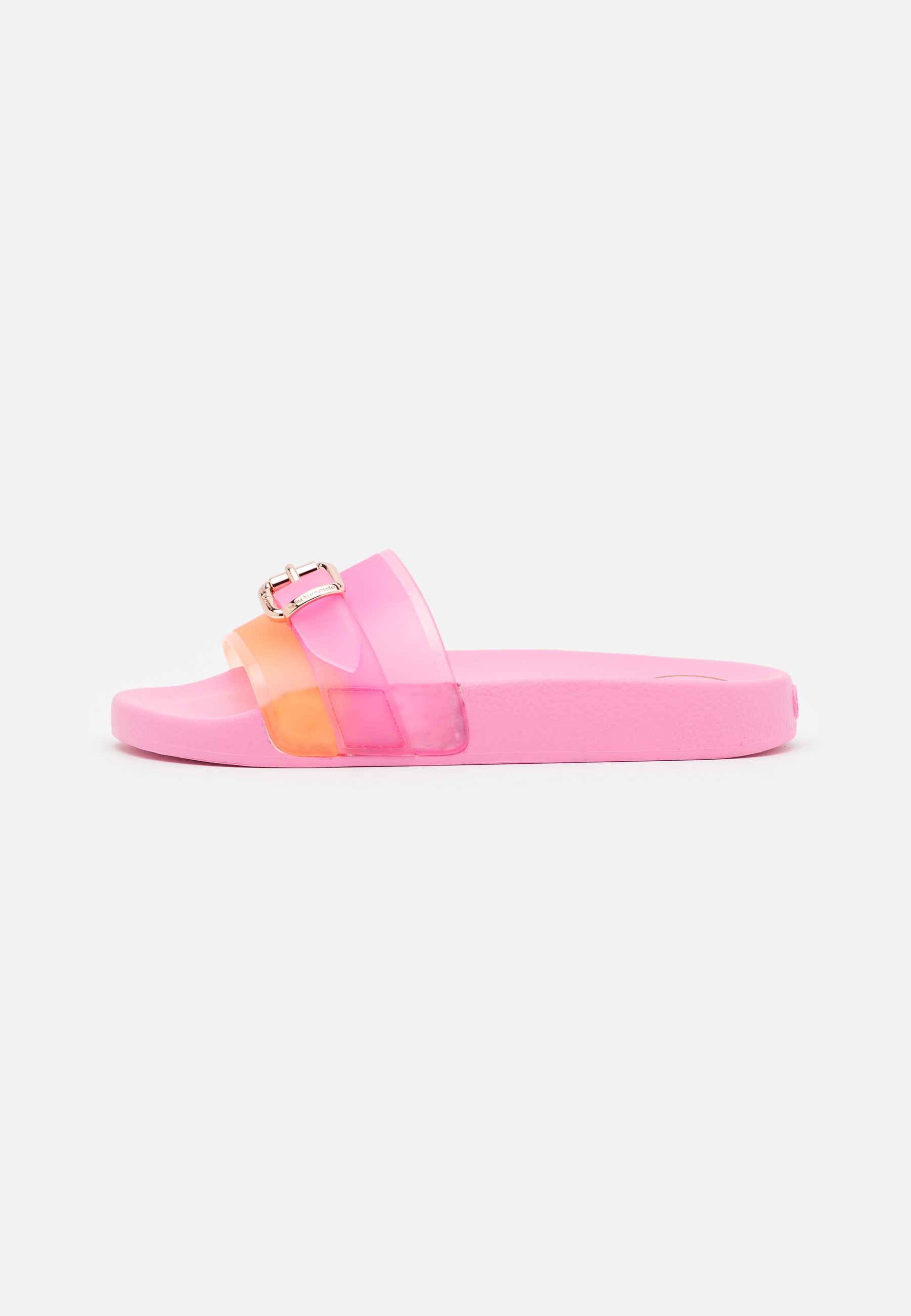 neon orange slides