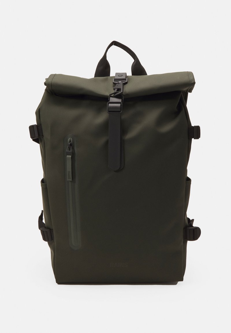 Rains ROLLTOP LARGE UNISEX Tagesrucksack green/grün Zalando.de
