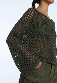 Stradivarius Stickad tröja - green