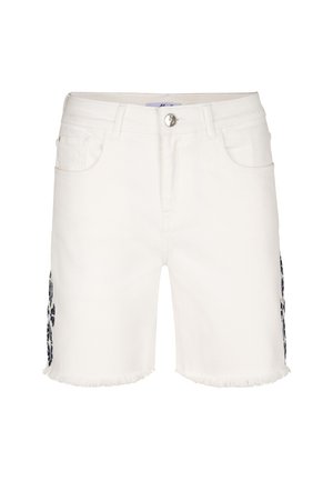 JACKIE EMBRO - Jeansshort - white