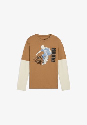 MID90S LAYERED - Top s dlhým rukávom - melted caramel
