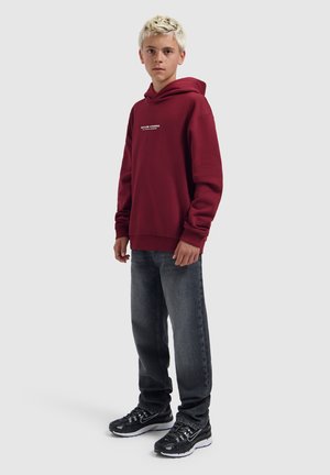 Ballin, LOOSE FIT HOODIE LS SWEATERS - Hoodie - bordeaux