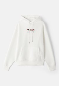 SUPER GRAPHIC HOODIE - Hoodie - white alyssum/potting soil