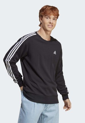 ESSENTIALS 3-STRIPES - Mikina - black