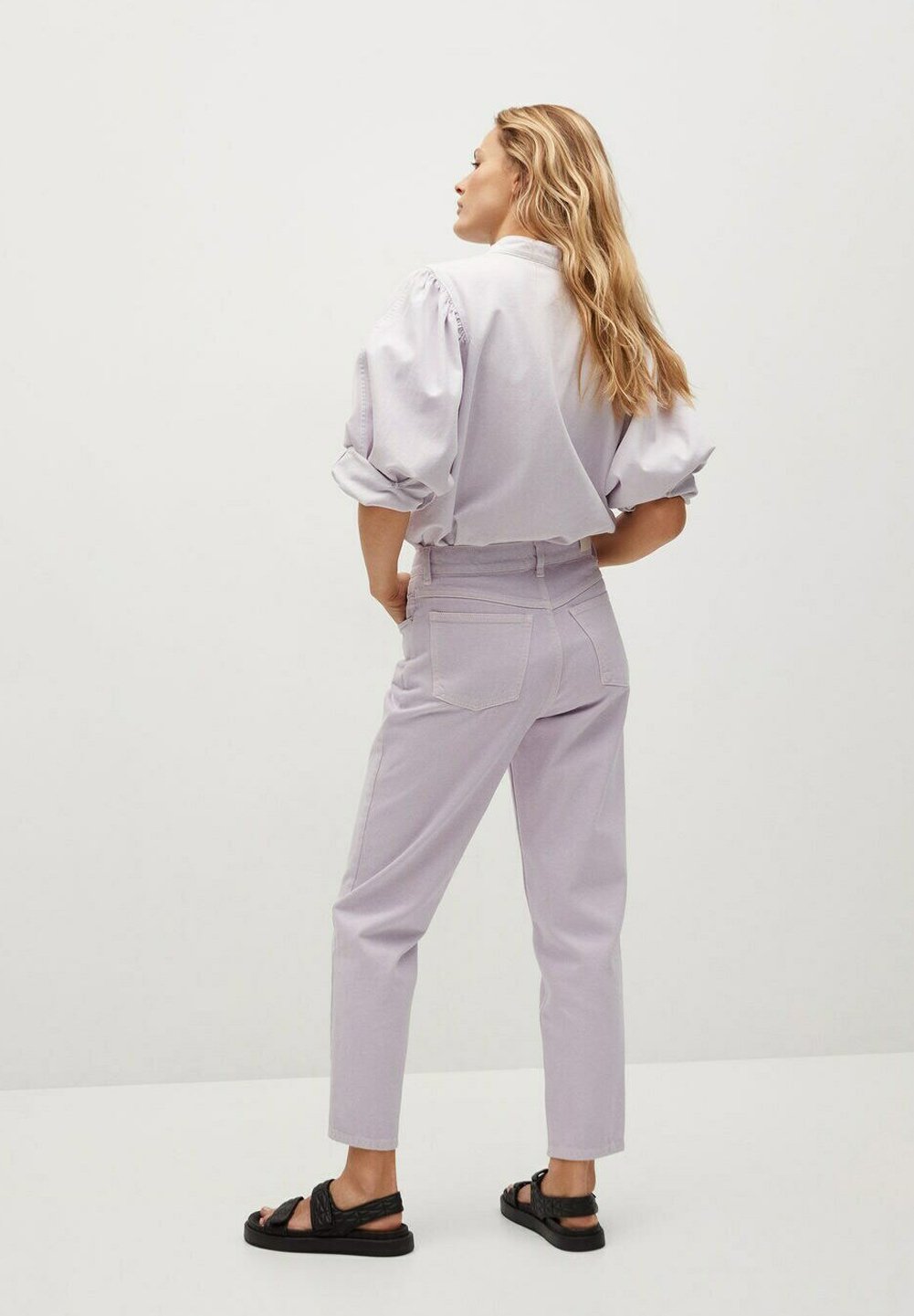 Mango MOM90 - Vaqueros tapered - lila/morado - Zalando.es